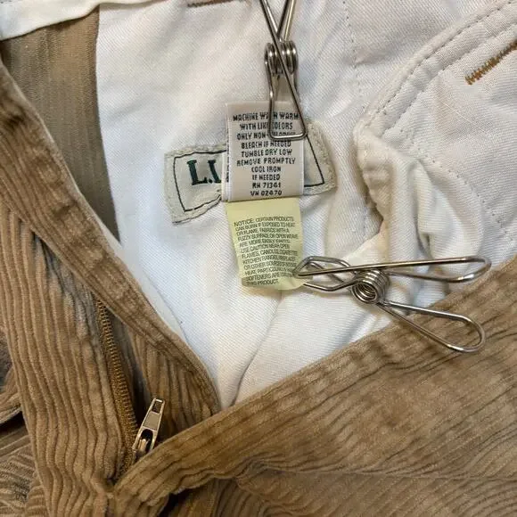 Vintage 1990s Wide Wale Tan Corduroy Pants - Picture 6 of 7